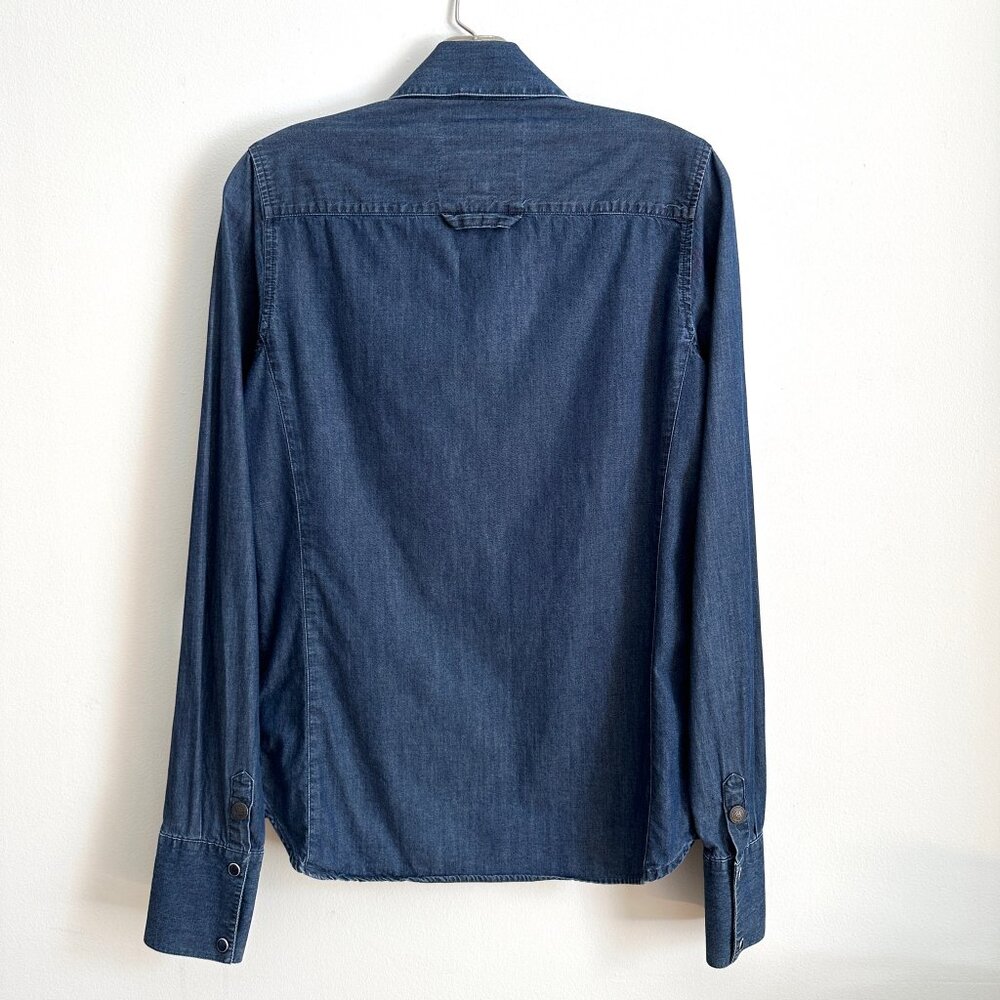Vintage Rare Henri Lloyd Denim Blue 100% cotton logo signature made Portugal - M - Picture 4 of 9